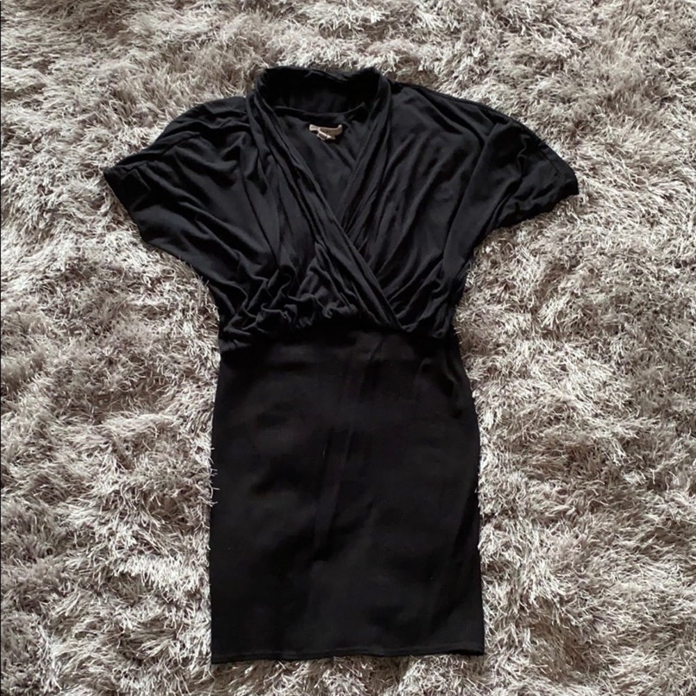 Helmut Lang bandage bottom flowy top dress